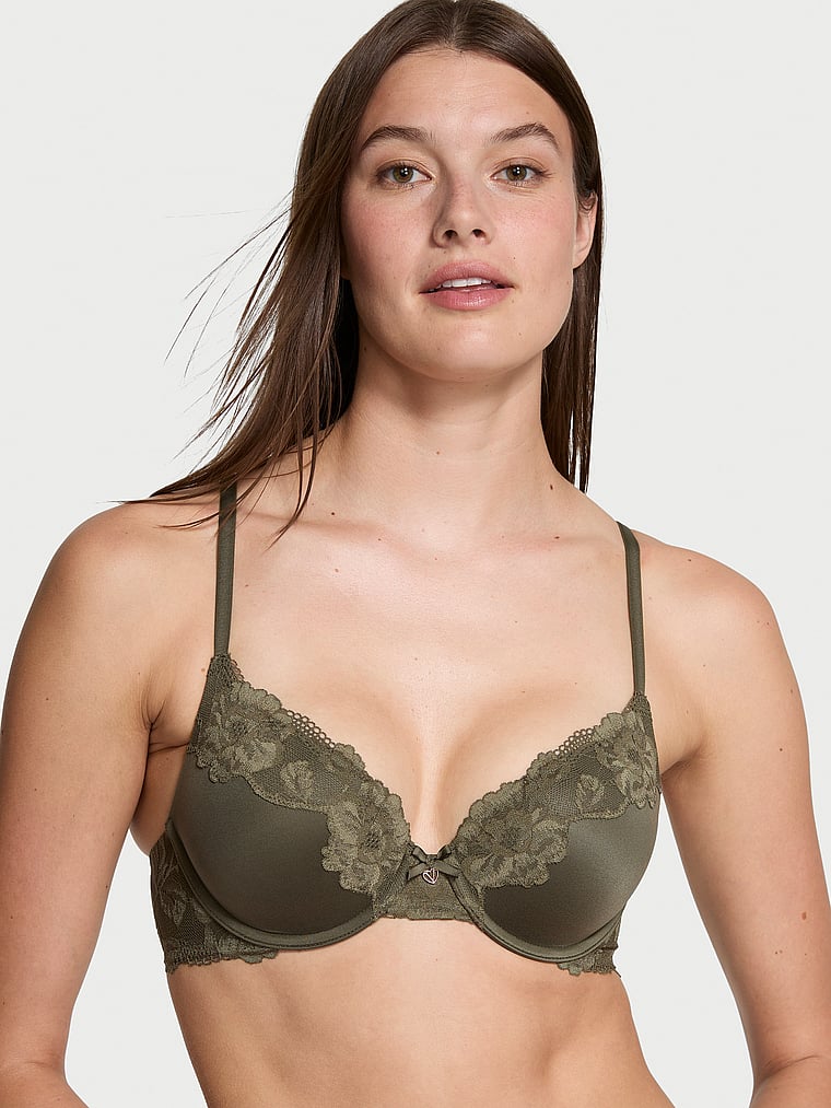 Perfect Shape Push-Up Lace-Trim Bra