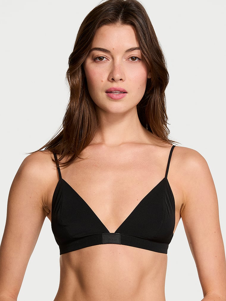 Luxe Crepe Triangle Bralette