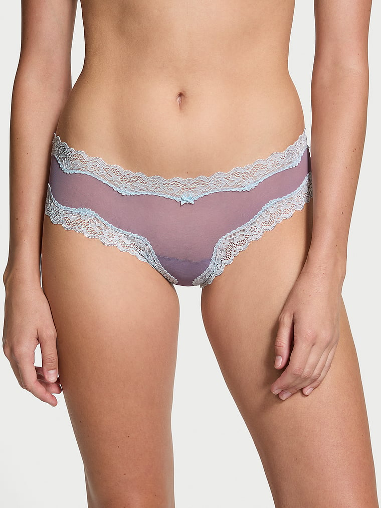 Tease Lace-Trim Cheeky Panty