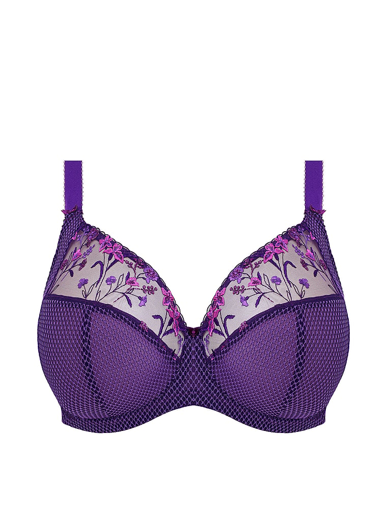 Charley Embroidered Underwire Plunge Bra