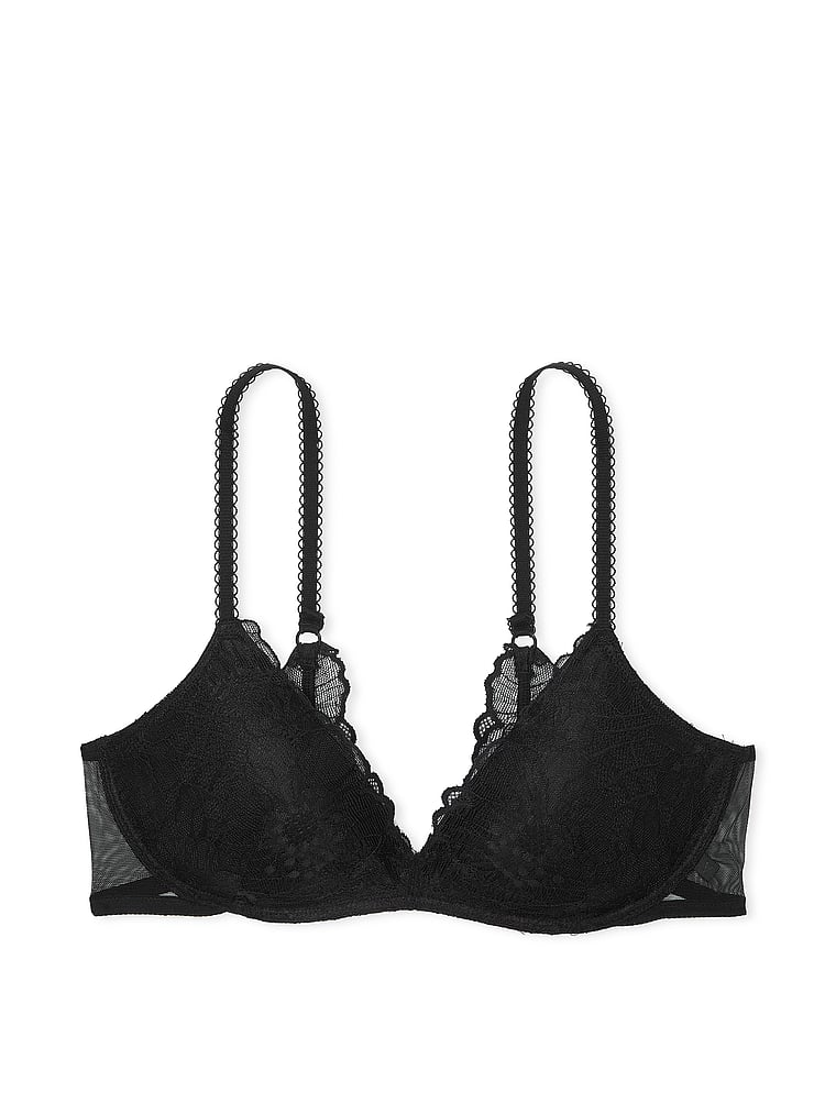 Sexy Tee Sequin Posey Lace Wireless Push-Up Bra