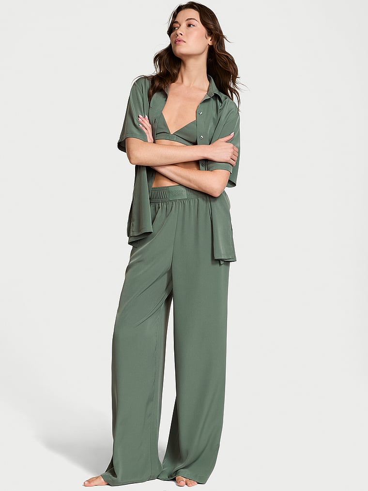 Luxe Crepe Short-Sleeve Sleepshirt