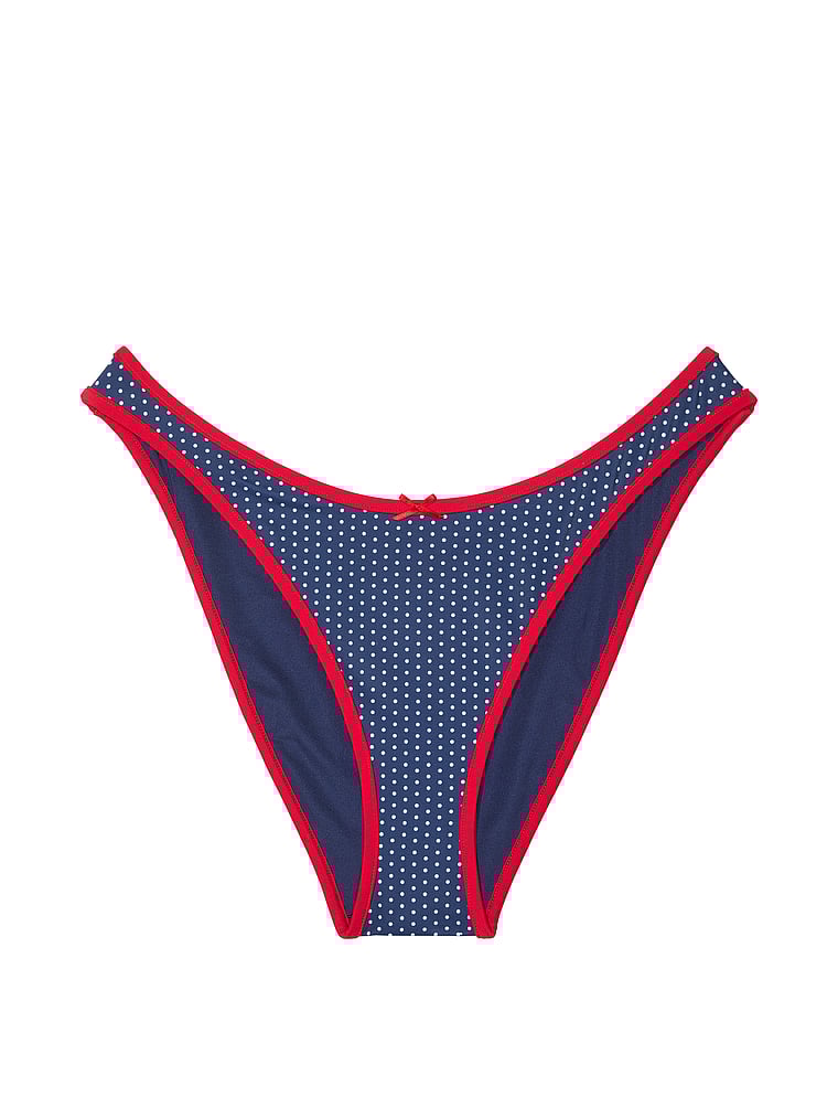 PINK by Frankies Bikinis Golden Hour Bikini Bottom, Pajama Party, offModelFront, 3 of 3