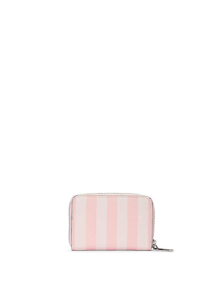 Victoria's Secret, Victoria's Secret Small Wallet with Zip, Heritage Stripe, onModelBack, 2 of 3