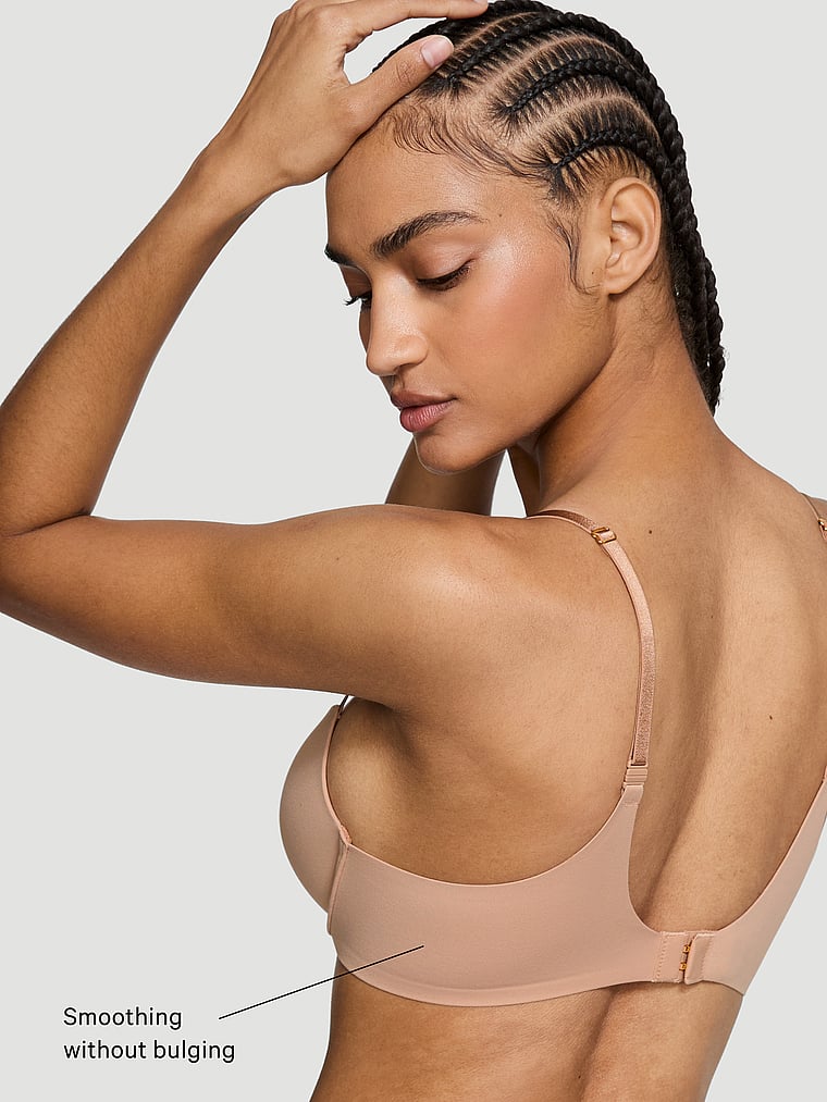 Victoria's Secret, Love Cloud Smooth Push-Up Bra, Mousse, detail, 5 of 5