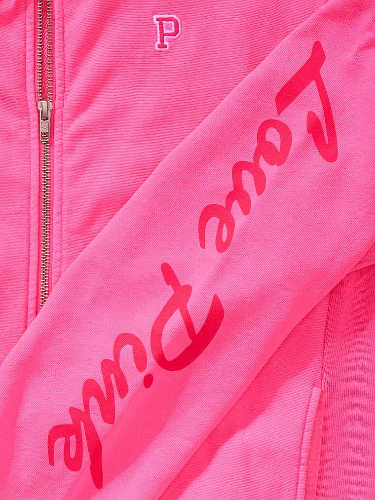 pink full zip