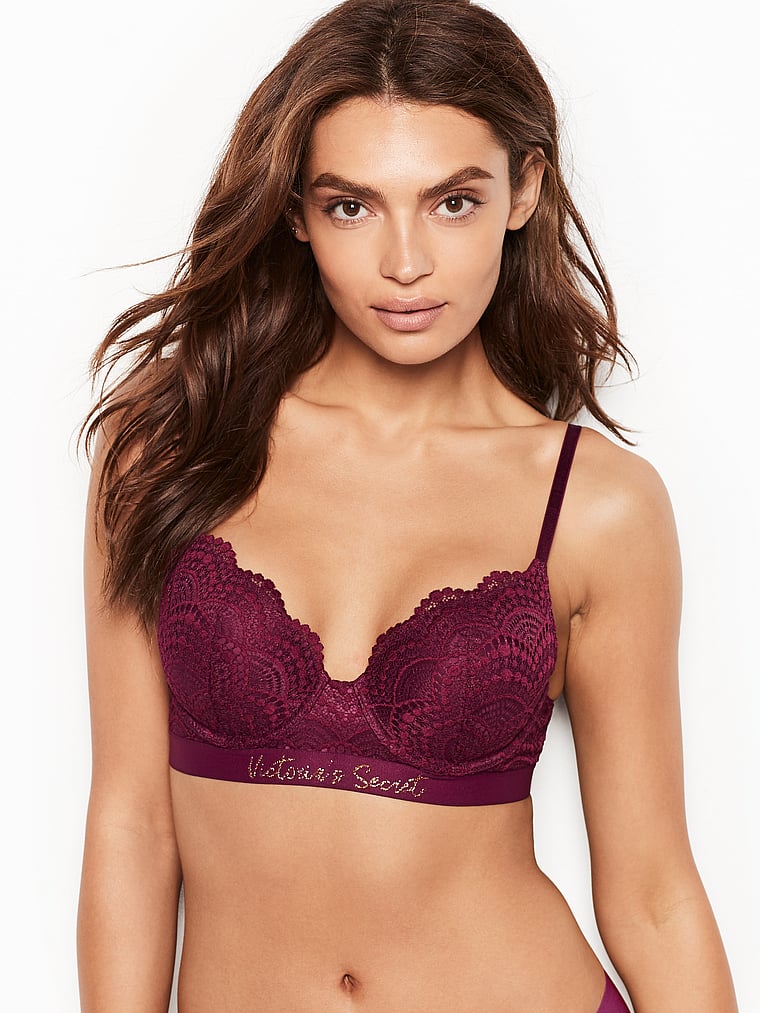 VictoriasSecret Logo & Lace Perfect Shape Bra. 1