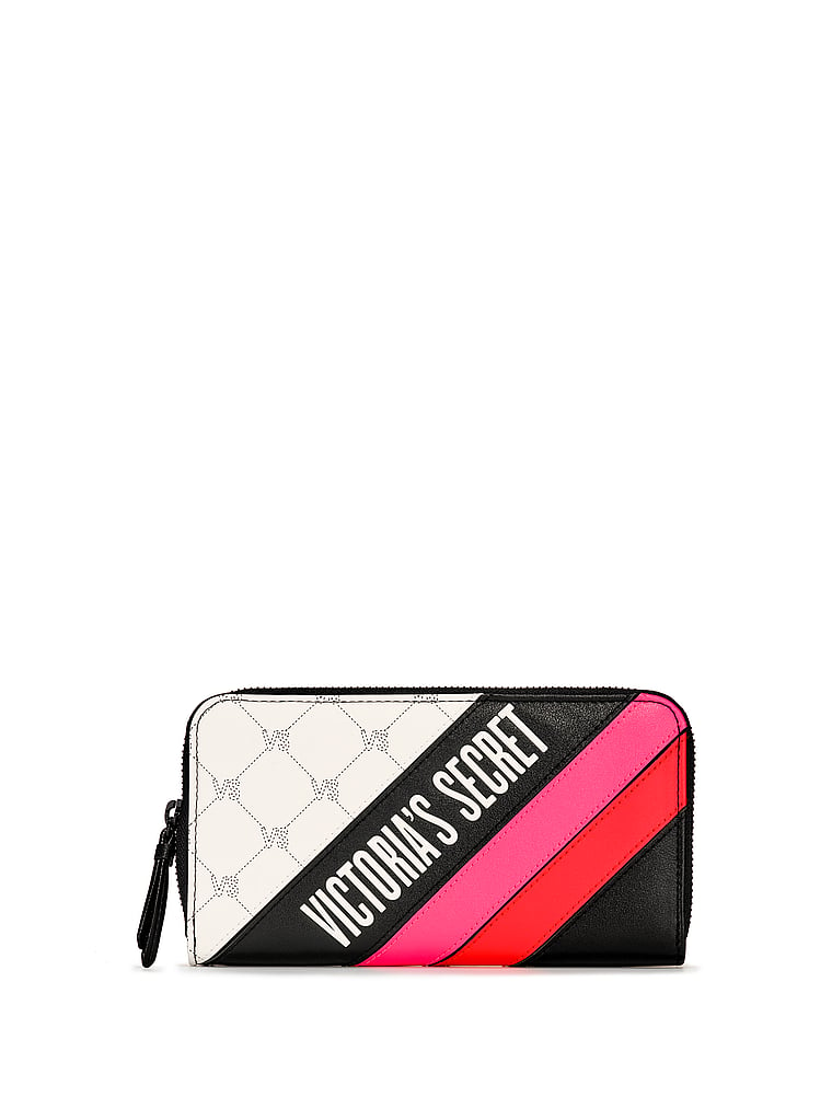 VictoriasSecret Logo Powered Zip Wallet. 1