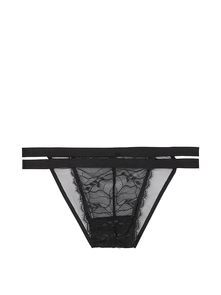 VictoriasSecret Eyelash Lace String Bikini Panty - 11139199-54A2