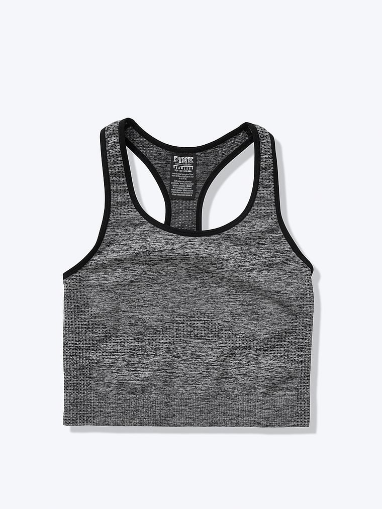 VictoriasSecret Seamless Workout Cropped Tank. 2