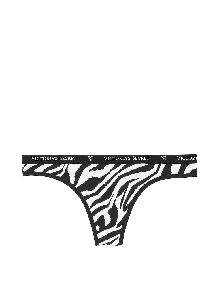 VictoriasSecret Stretch Cotton Thong Panty - 11122514-4PD4