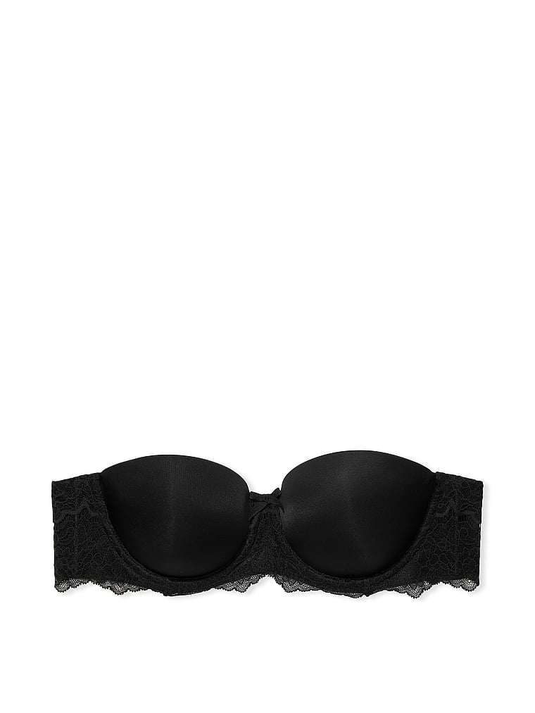 victoria secret black strapless bra