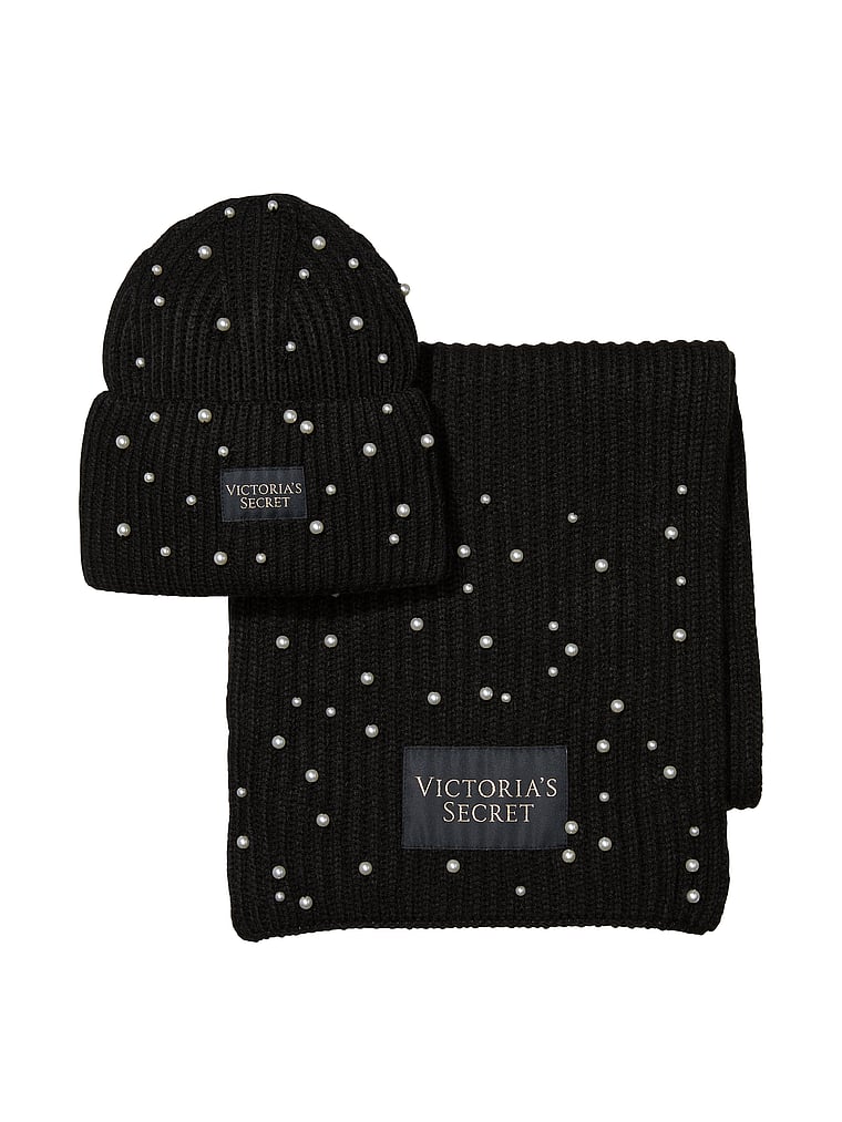 victoria secret hat and glove set