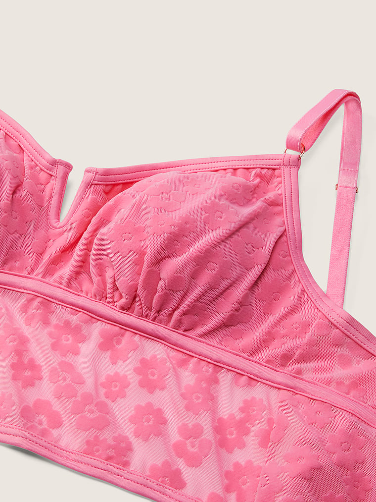 Pink Bralettes & Bra Tops Lace Push-Up Bralette , Pink, SDD - Women's - Pink