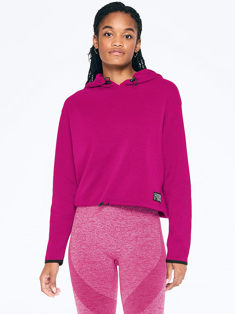 pink sweater and sweatpants