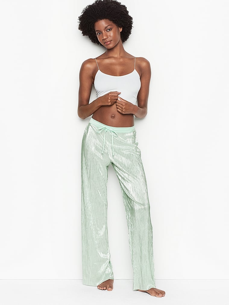 VictoriasSecret Shine Pleat Pant. 1