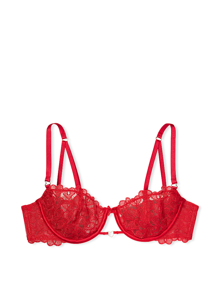 red lace victoria secret bra