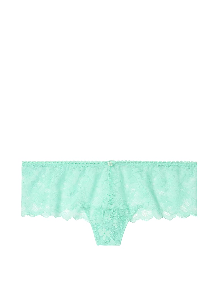 VictoriasSecret Scalloped Lace Hipster Thong Panty - 11144539-0DTO