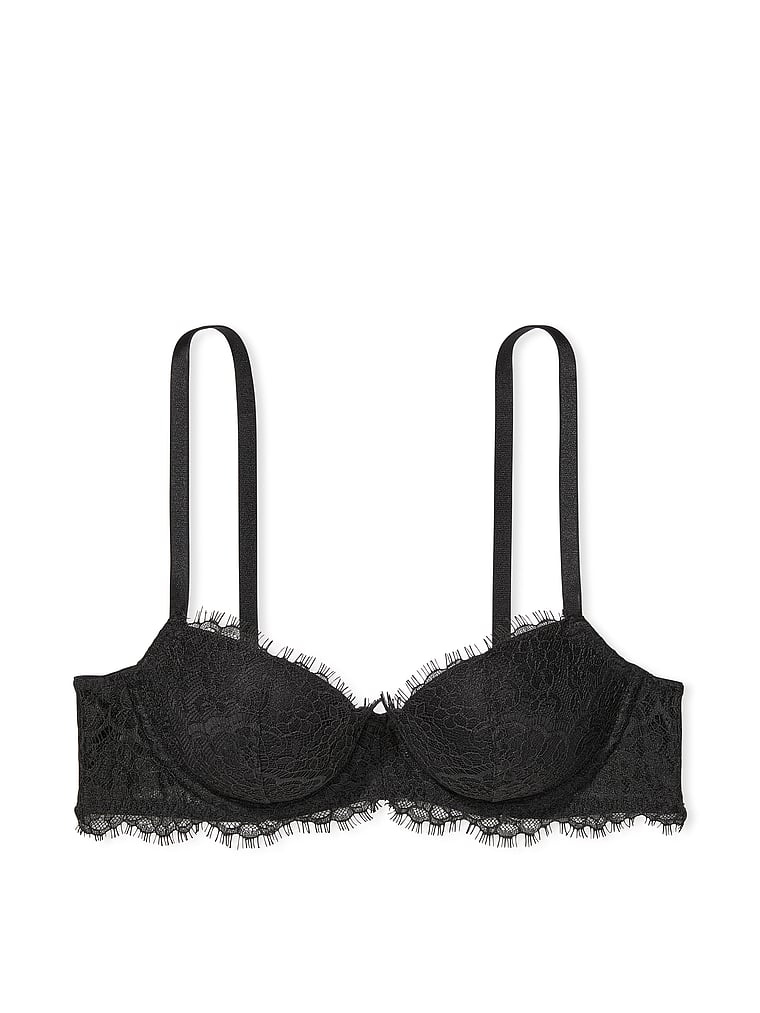 Victoria's Secret Body By Victoria Demi Black Lace Bra Size 36C - $17 -  From Xochipilli