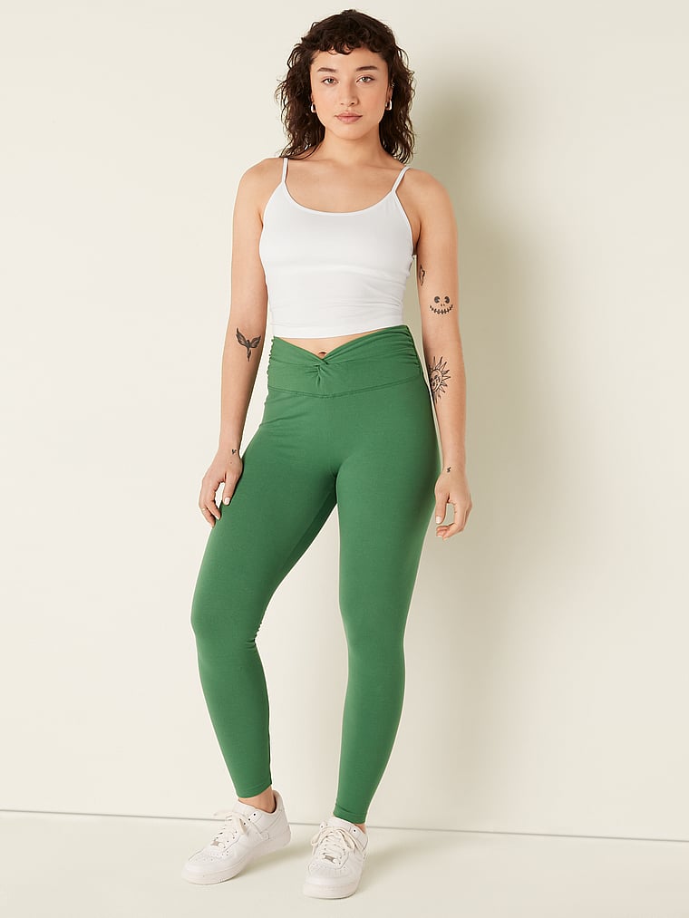 Green olive Leggings for Women, Yoga Pants, 5 High Waist Leggings