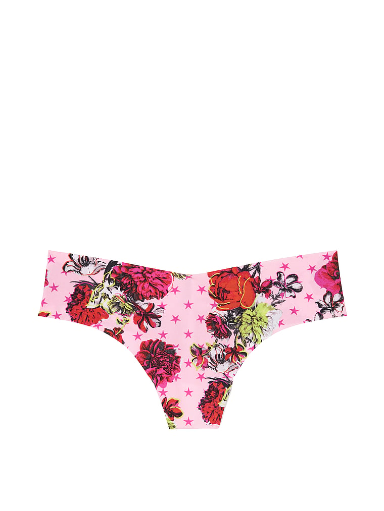 VictoriasSecret No Show Geo Mesh Thong Panty - 11071222-4KPV