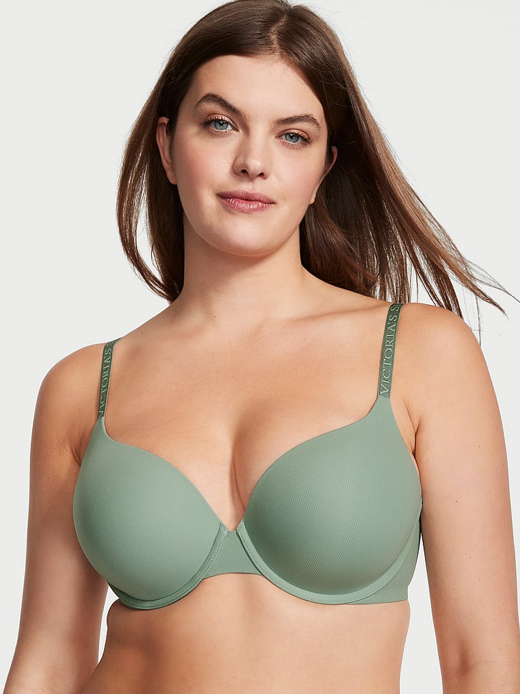 Victoria's Secret Perfect Shape Push Up Bra, Full Coverage, Padded, Bras  for Women, Body by Victoria Collection, Marzipan (34D) at  Women's  Clothing store