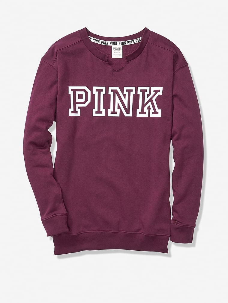 pink campus crew sweatshirt