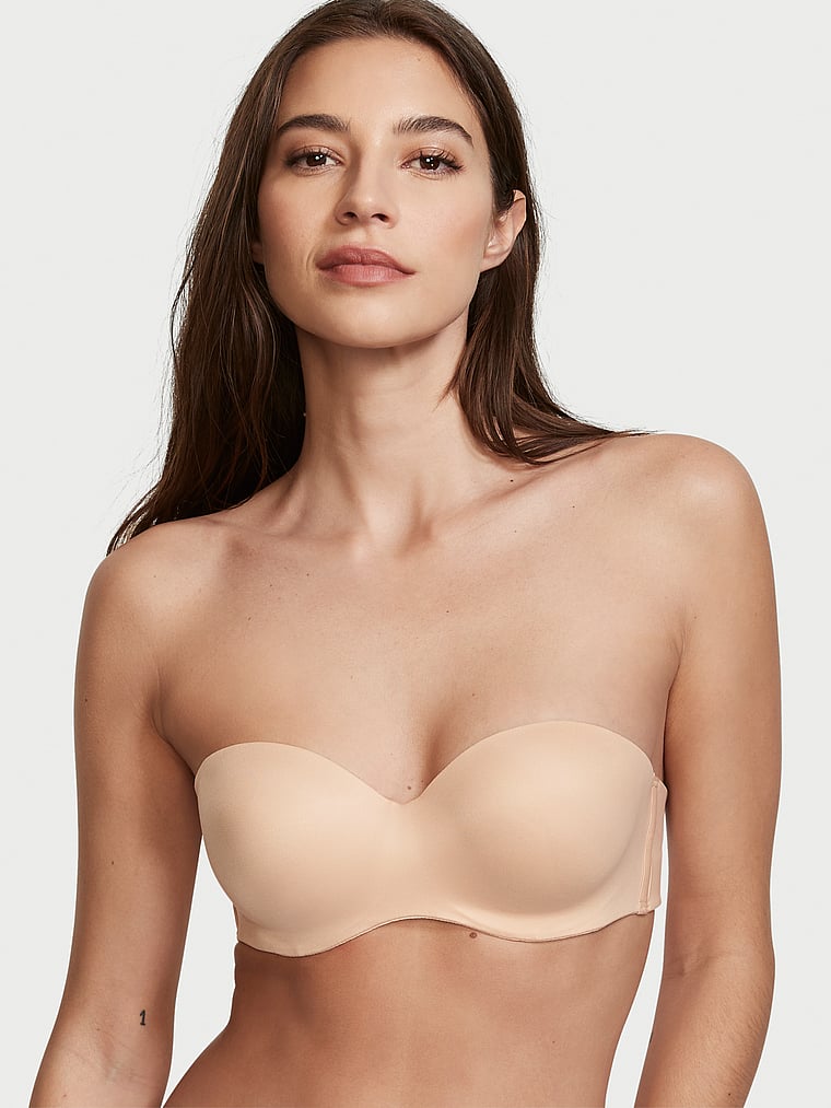 Transparent Clear Invisible Back Strapless Push Up Bra, 48% OFF