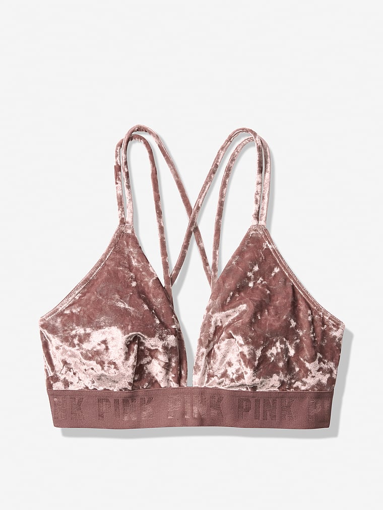 VictoriasSecret Velvet Triangle Bralette - 11159232-38F5