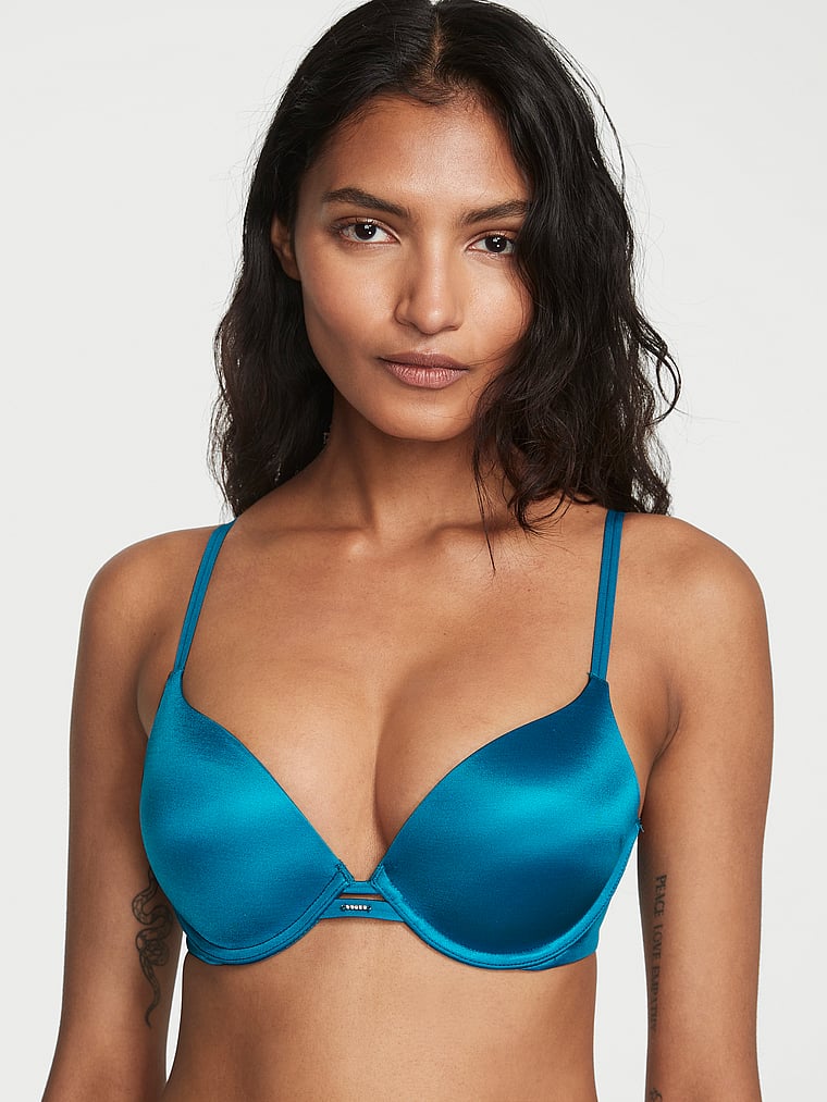 Graduated push up bra without underwire