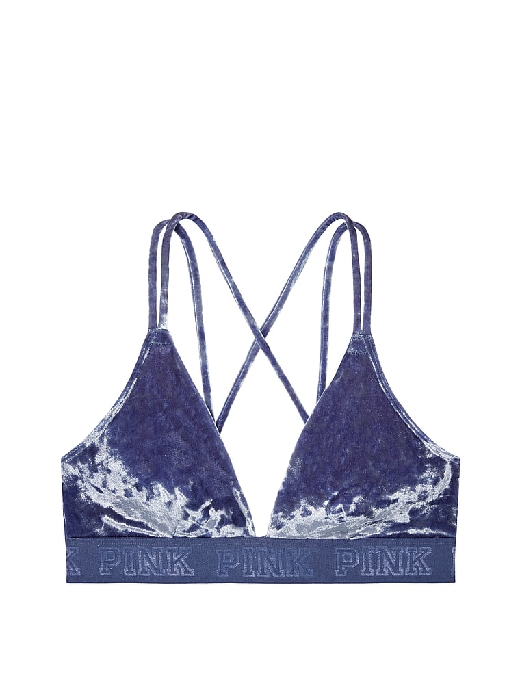 pink velvet bra