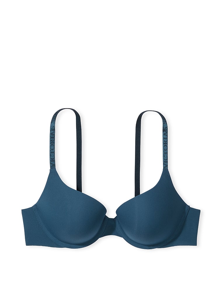 Victoria's Secret - Bold shoulder: wide logo straps are made to show off.  Go for it while bras are buy 2, get 1 free! Excl. & limits apply. Lowest  priced item is