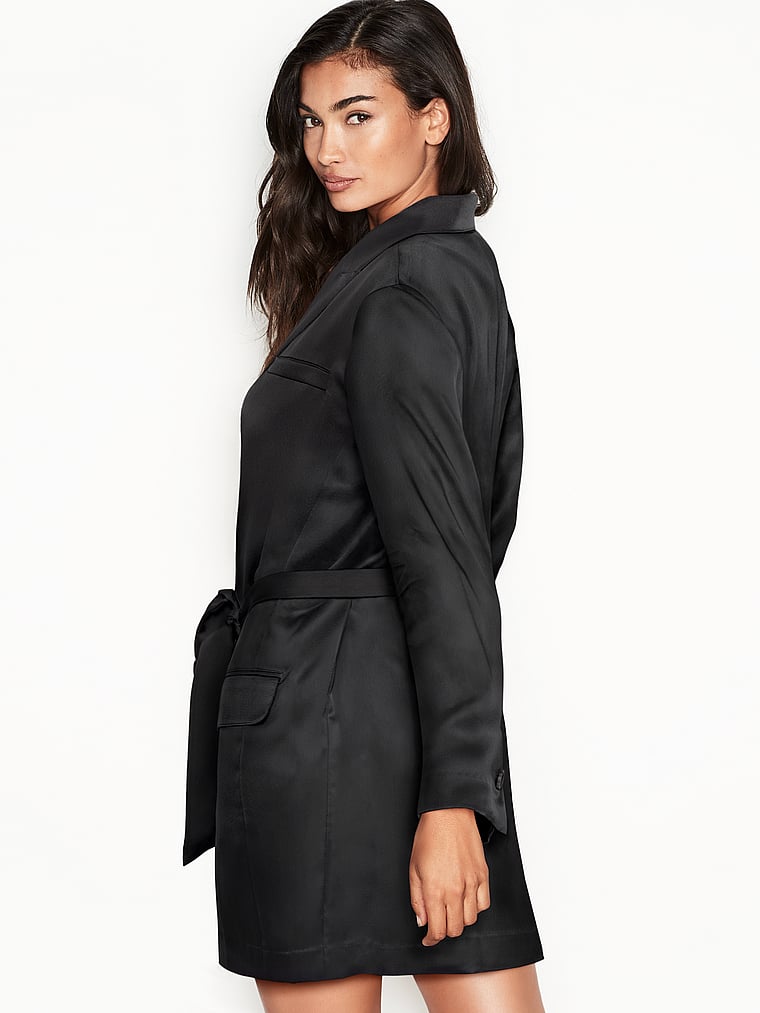 victoria secret satin trench coat