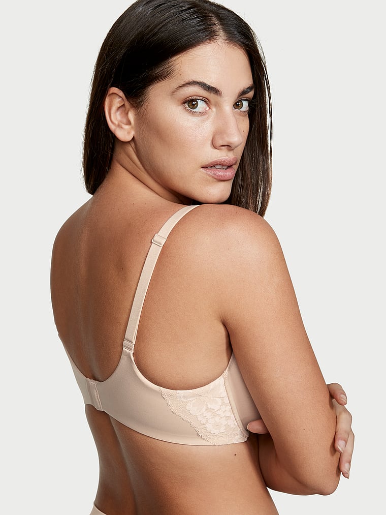 Lightly Lined Full-Coverage Lace Racerback Bra