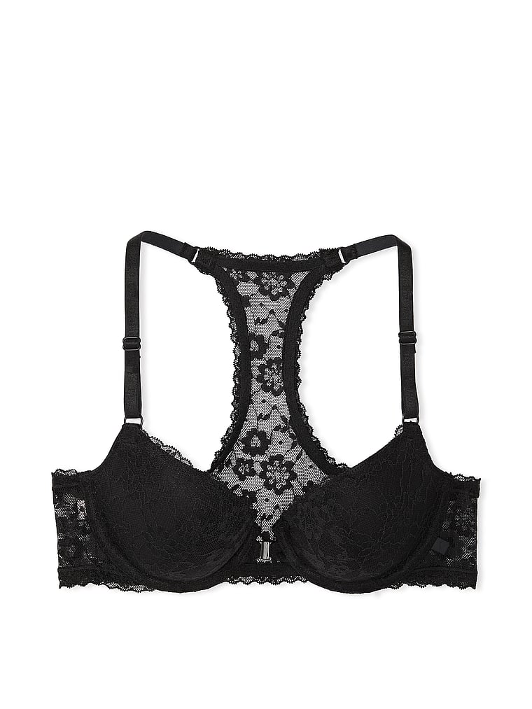 Victoria's Secret Sexy Tee Demi Bra, Lightly Lined, Lace, Bras for Women,  Black (32A) at  Women's Clothing store