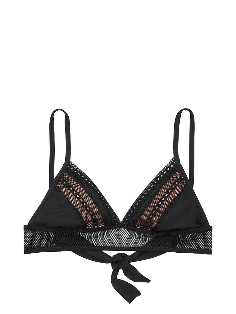 VictoriasSecret Luxe Sheer Panel Triangle Bralette. 3