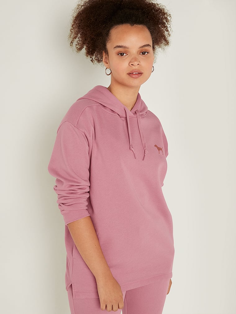 Fleece Campus Hoodie - PINK - pink