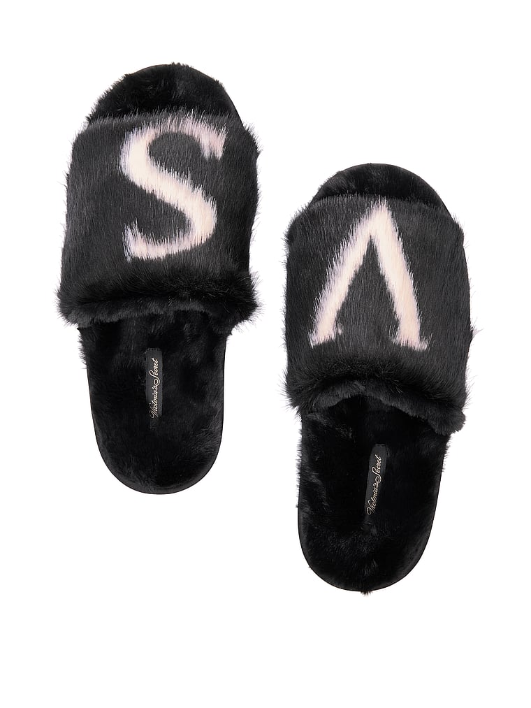 faux fur slippers slides