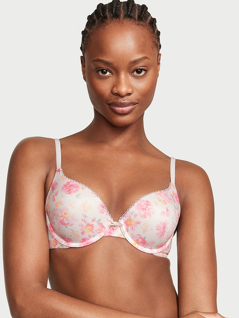 VS body by VICTORIA push up bra NEW 36dd pink floral