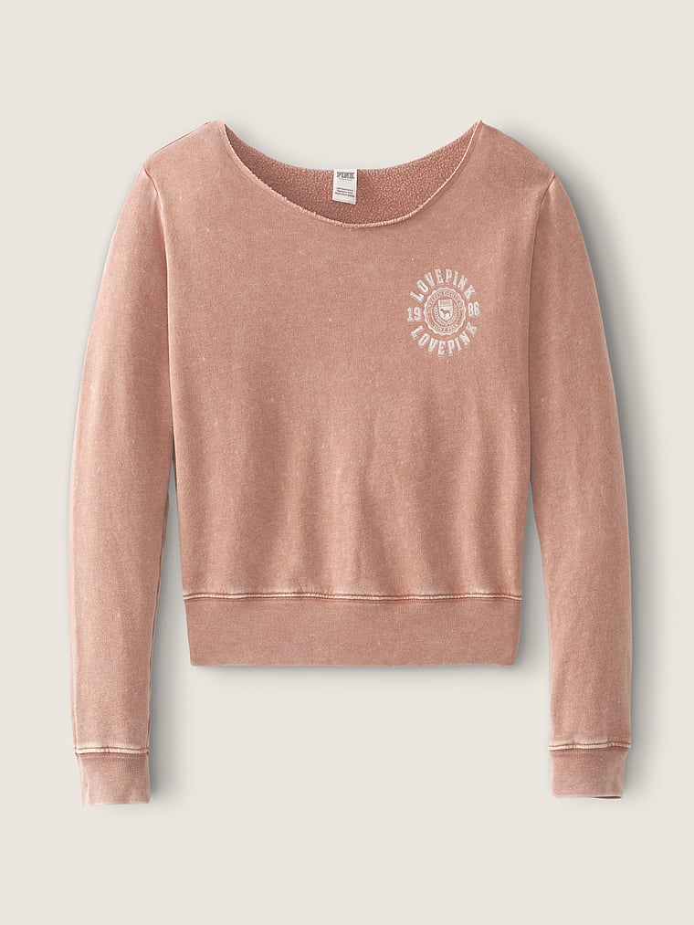 Victoria's Secret Pink Fleece Cropped Sweatshirt