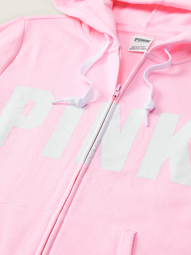 Victoria secret pink deals zip up hoodie