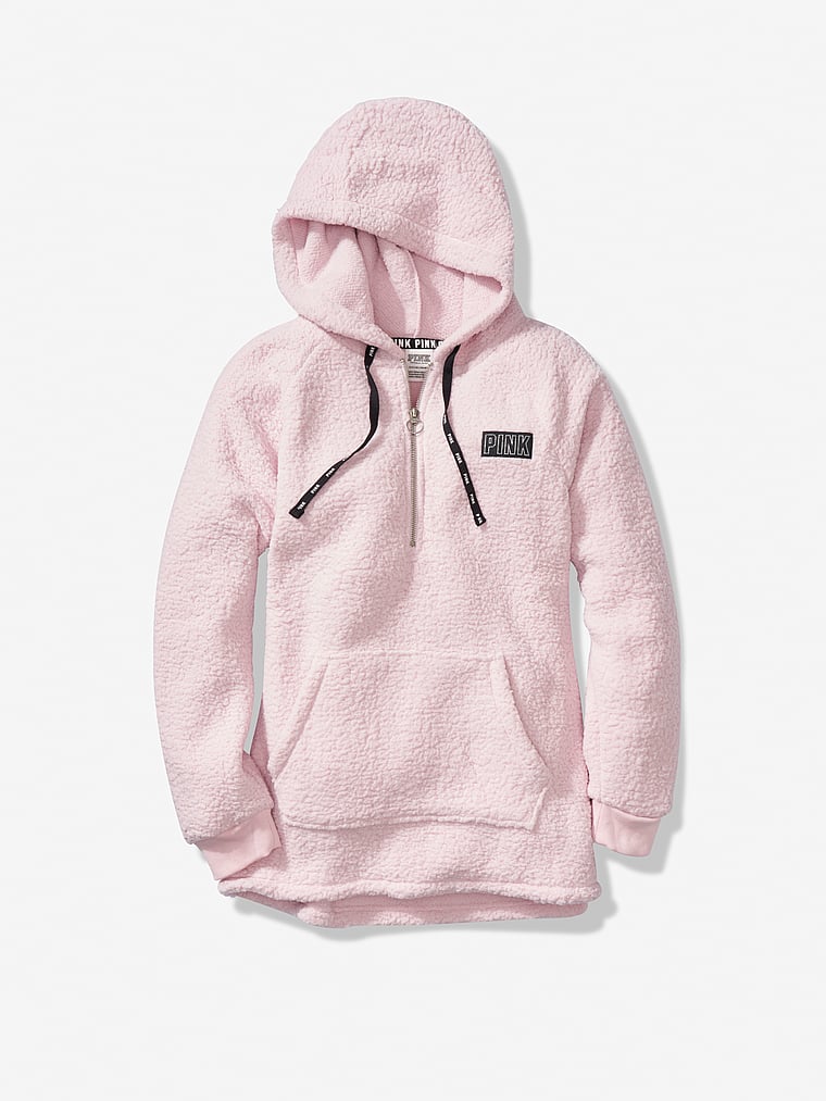 victoria secret pink sherpa pullover