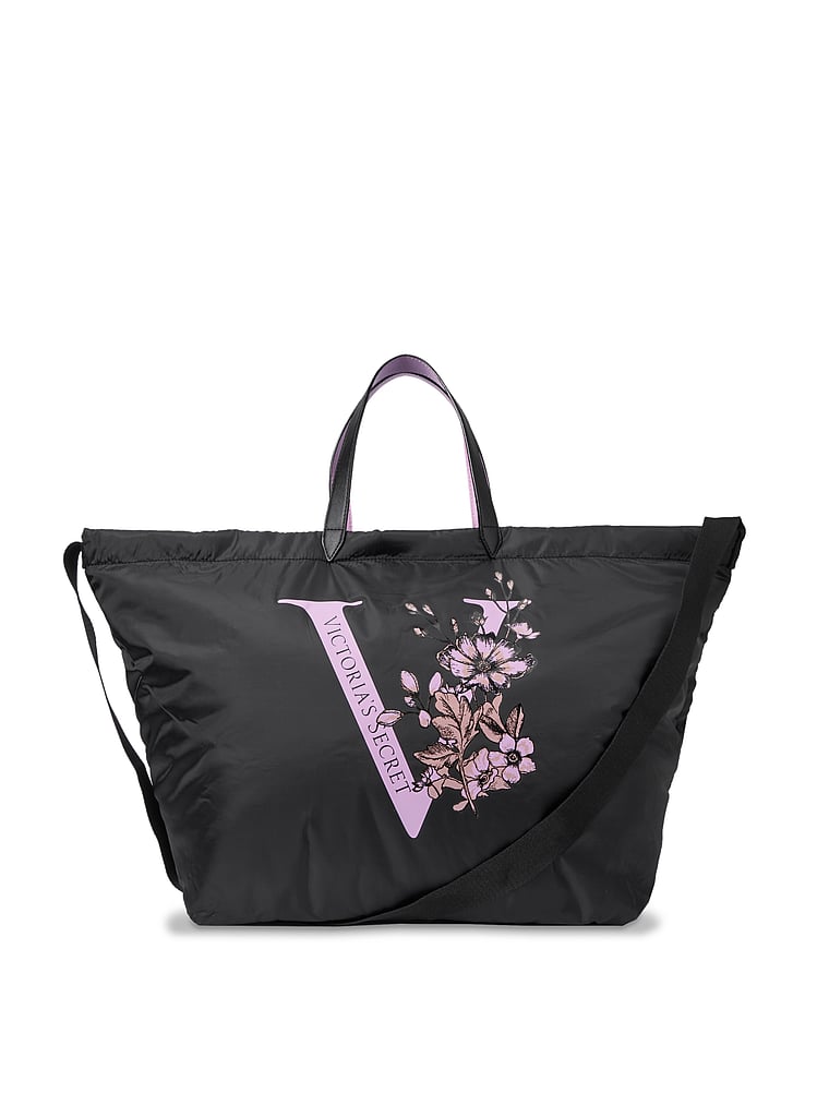 Victorias Secret Tease Gardenia Floral Chic Everyday Tote Bag Purse Black |  - Victoria's Secret bag Tease - Black | Fash Direct