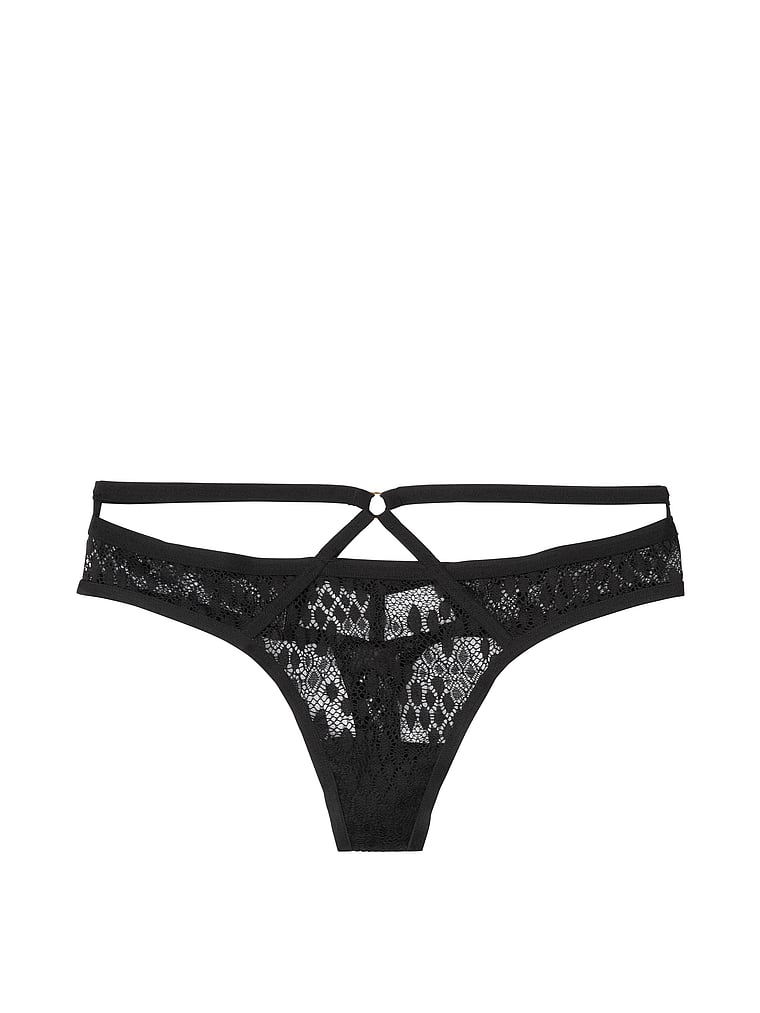 Victoriassecret Lace & Mesh Thong Panty - 11168823-54a2