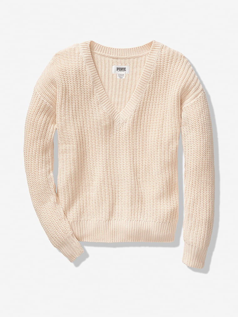 victoria's secret pink v neck sweater