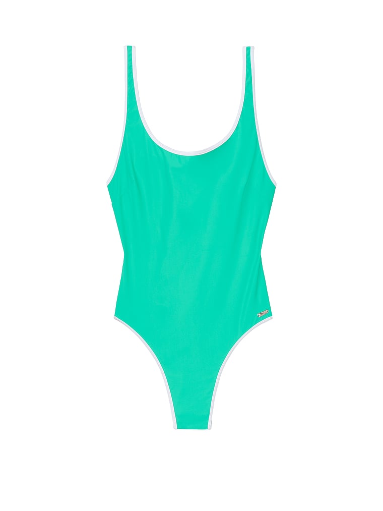 VictoriasSecret High-leg Scoop Neck One-piece. 1