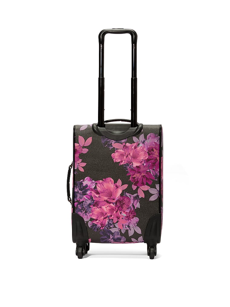 victoria's secret signature stripe rolling luggage