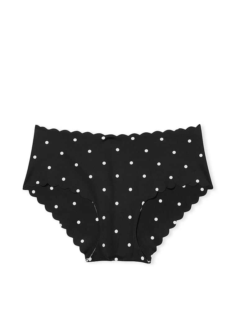 black and white polka dot underwear