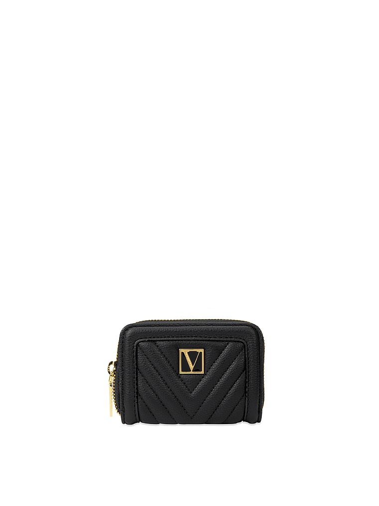 Victoria's Secret Bags | Victoria Secret Black Lily Small Wallet | Color: Black/Gold | Size: Os | Tacianamarcos's Closet