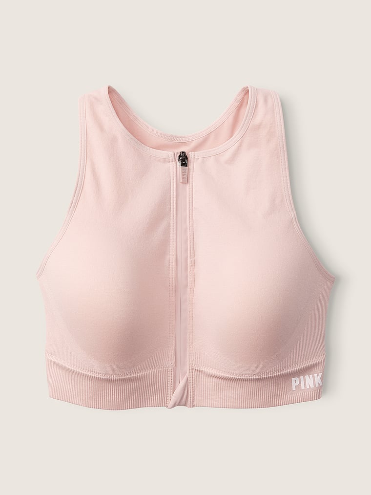 pink high impact sports bra